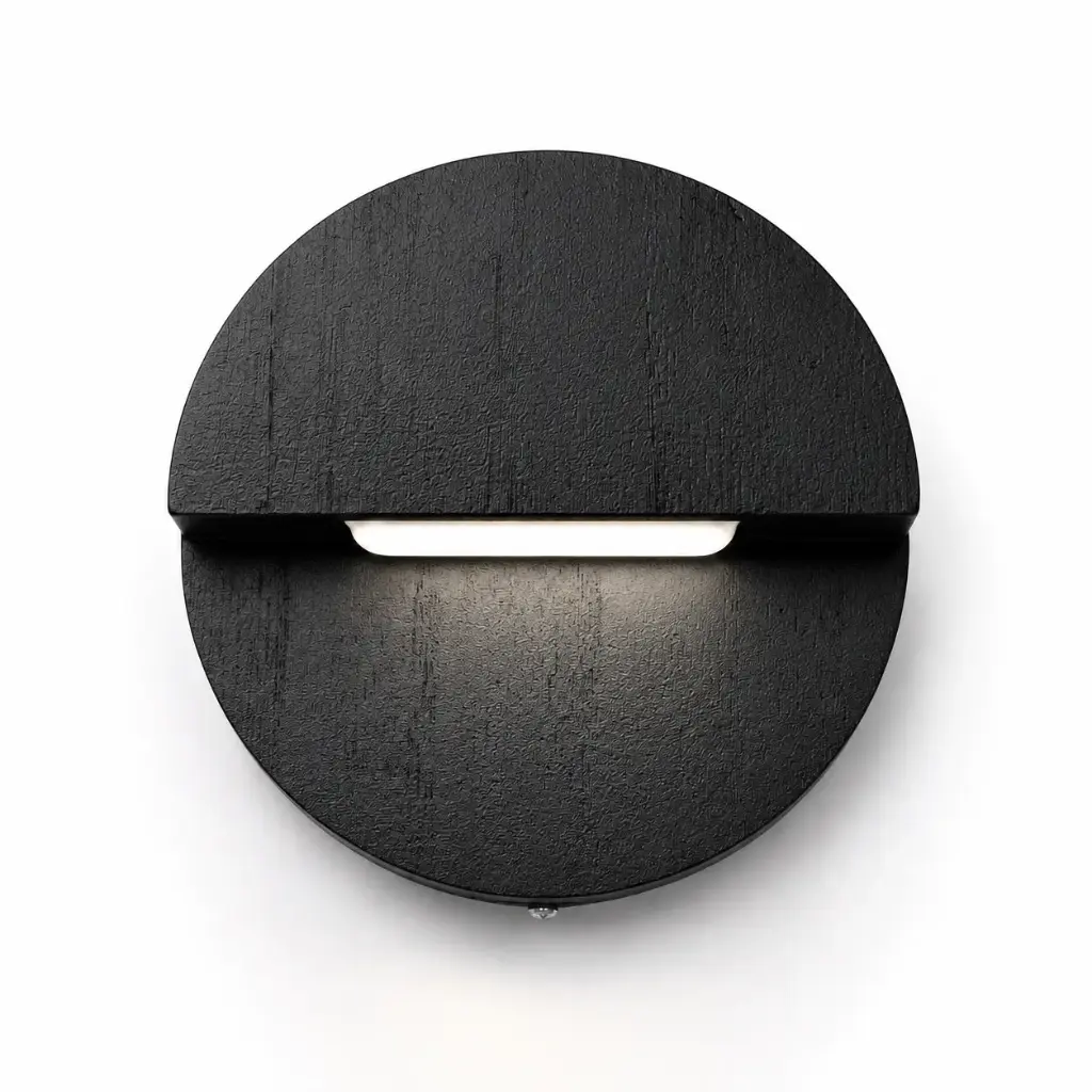 Aplique Maciza Redondo 16cm Luz led 1 Bipin 9w